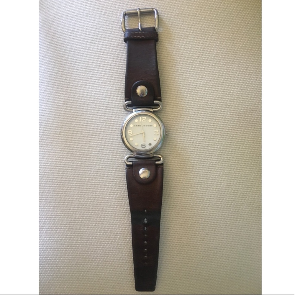 Brown leather Marc Jacobs watch